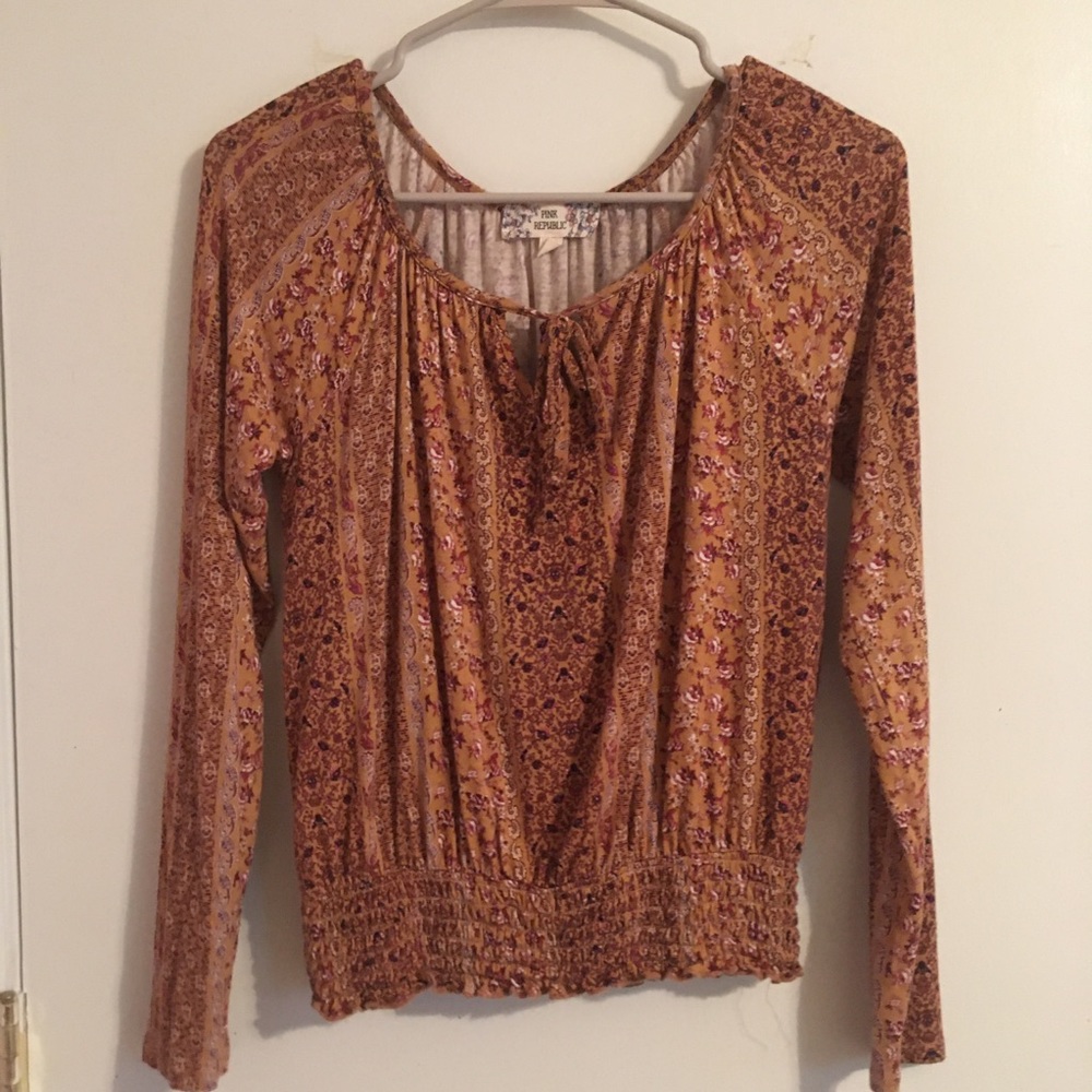 Elastic waist blouse